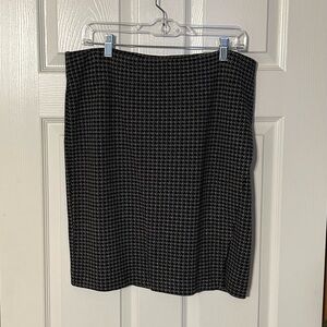 J. Jill Black and Gray Pencil Skirt for Work